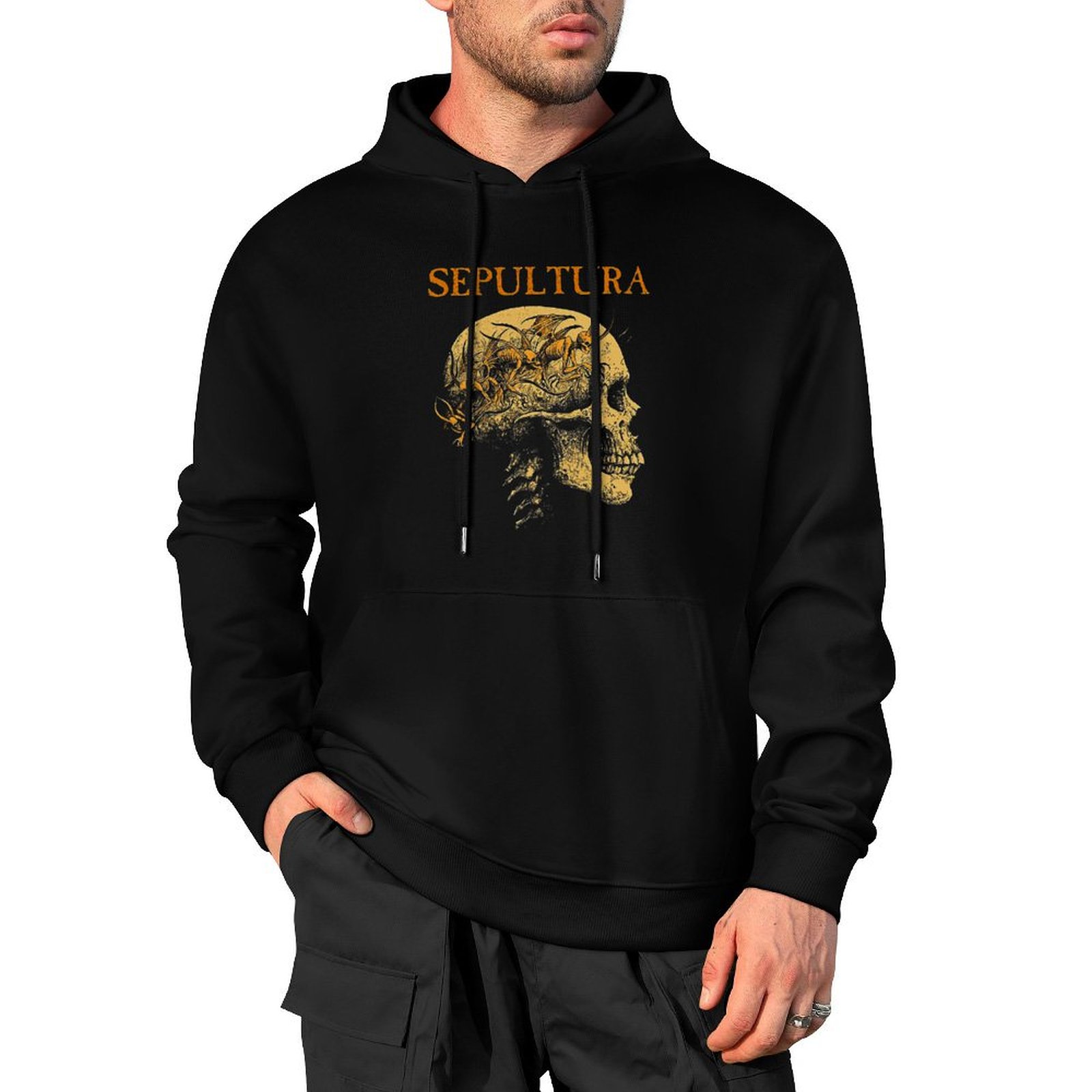 Anime Merchandise Hoodie - -Música ---- Mercancía Sepultura---SEPULTURA--Concierto-Merchandise--- Sudadera con