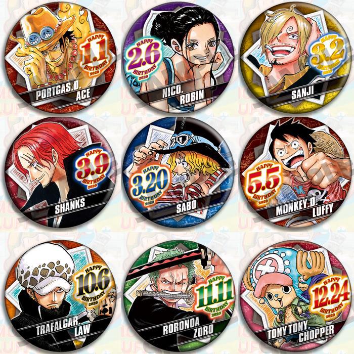 Zoro Anime Merchandise - Conjunto de insignias de Anime de
