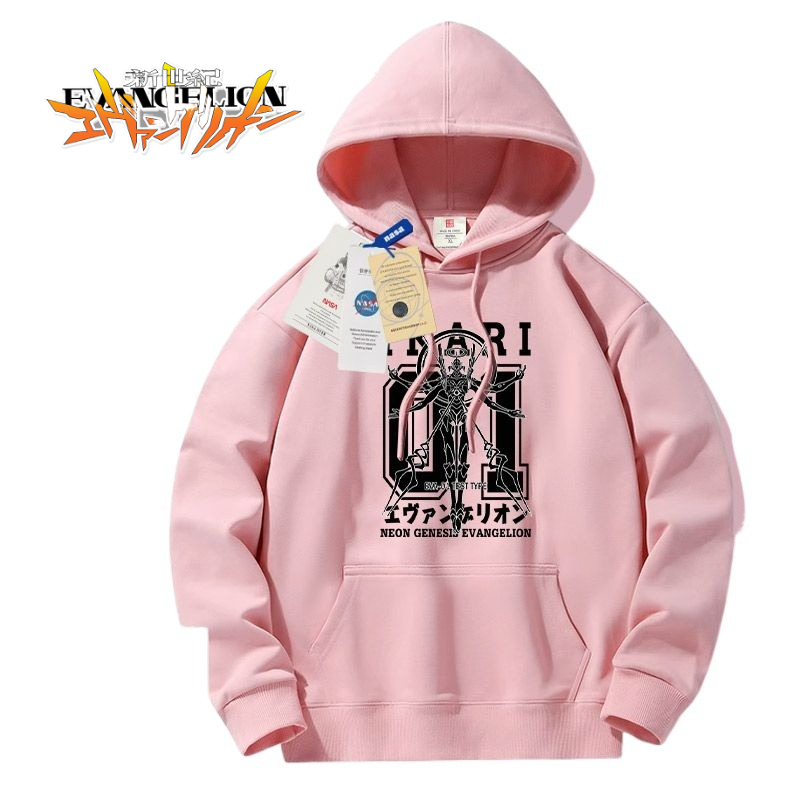 Anime Merchandise Hoodie - Sudadera con Capucha de Anime EVA-01,