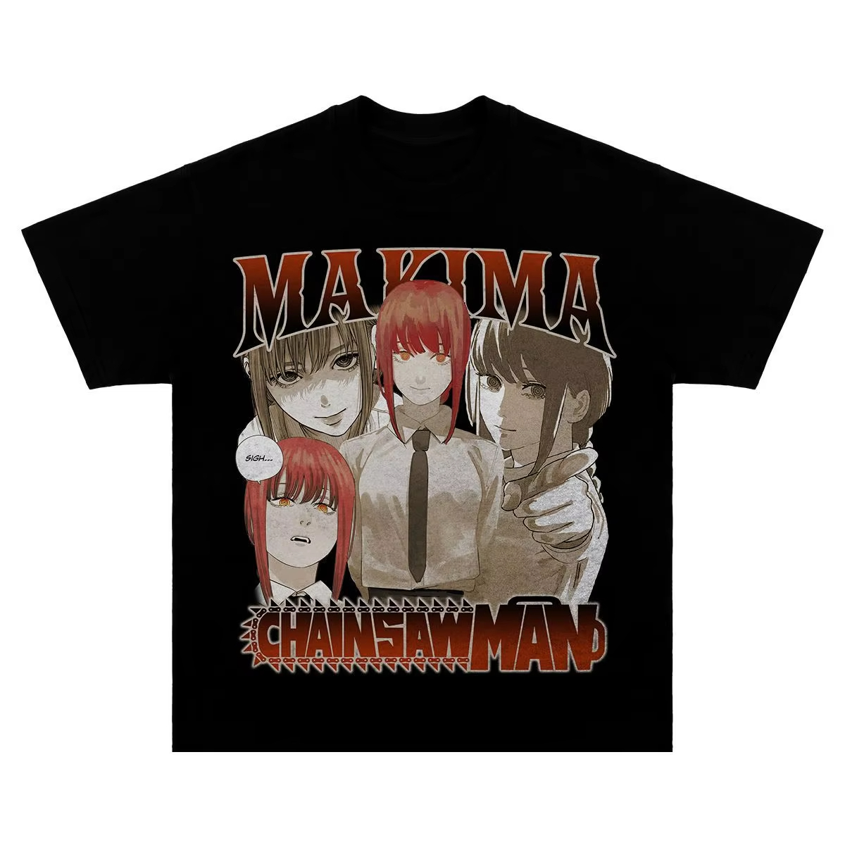 Anime Merchandise T-Shirts - 2025 estilo japonés colaboración motosierra hombre
