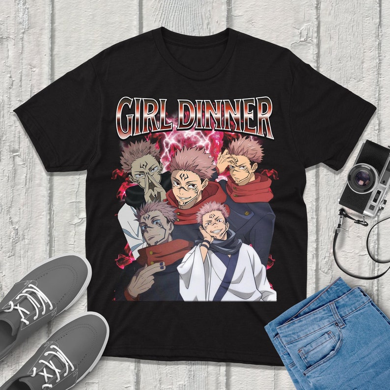 Anime Merchandise T-Shirts - Camiseta Sukuna Jujutsu-Kaisen, ropa de calle