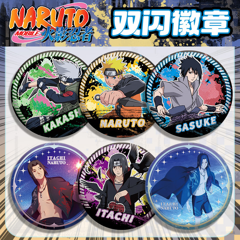 Anime Convention Merchandise - Insignia de doble Flash de Naruto