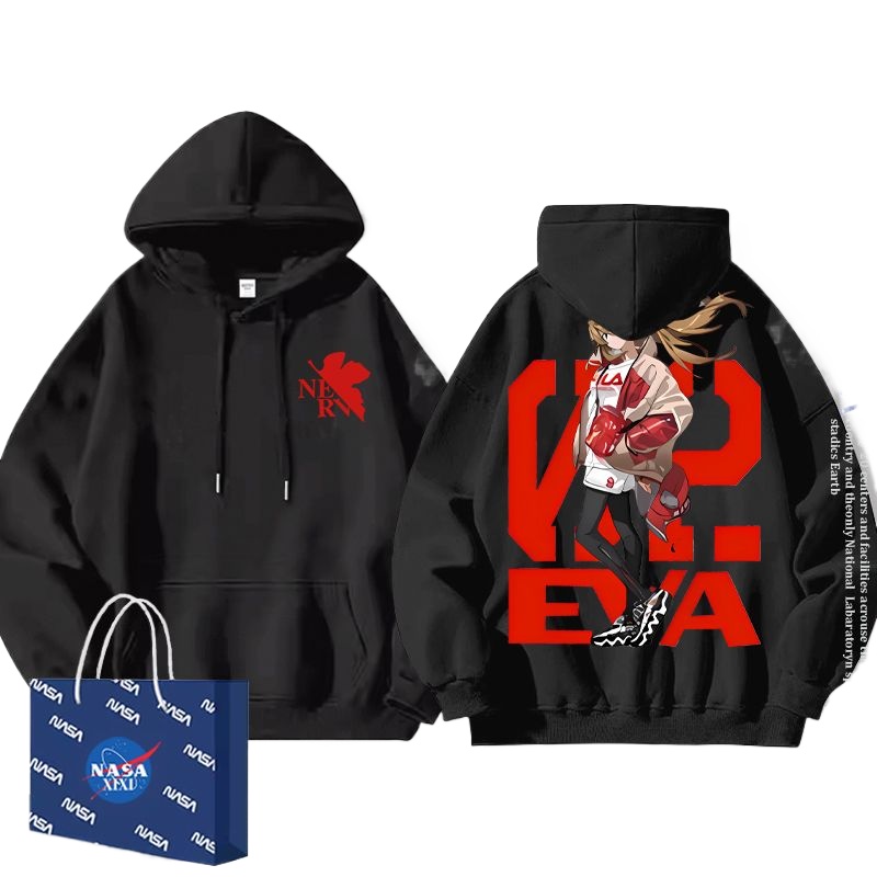 Anime Merchandise Hoodie - Sudadera con Capucha de Anime EVA