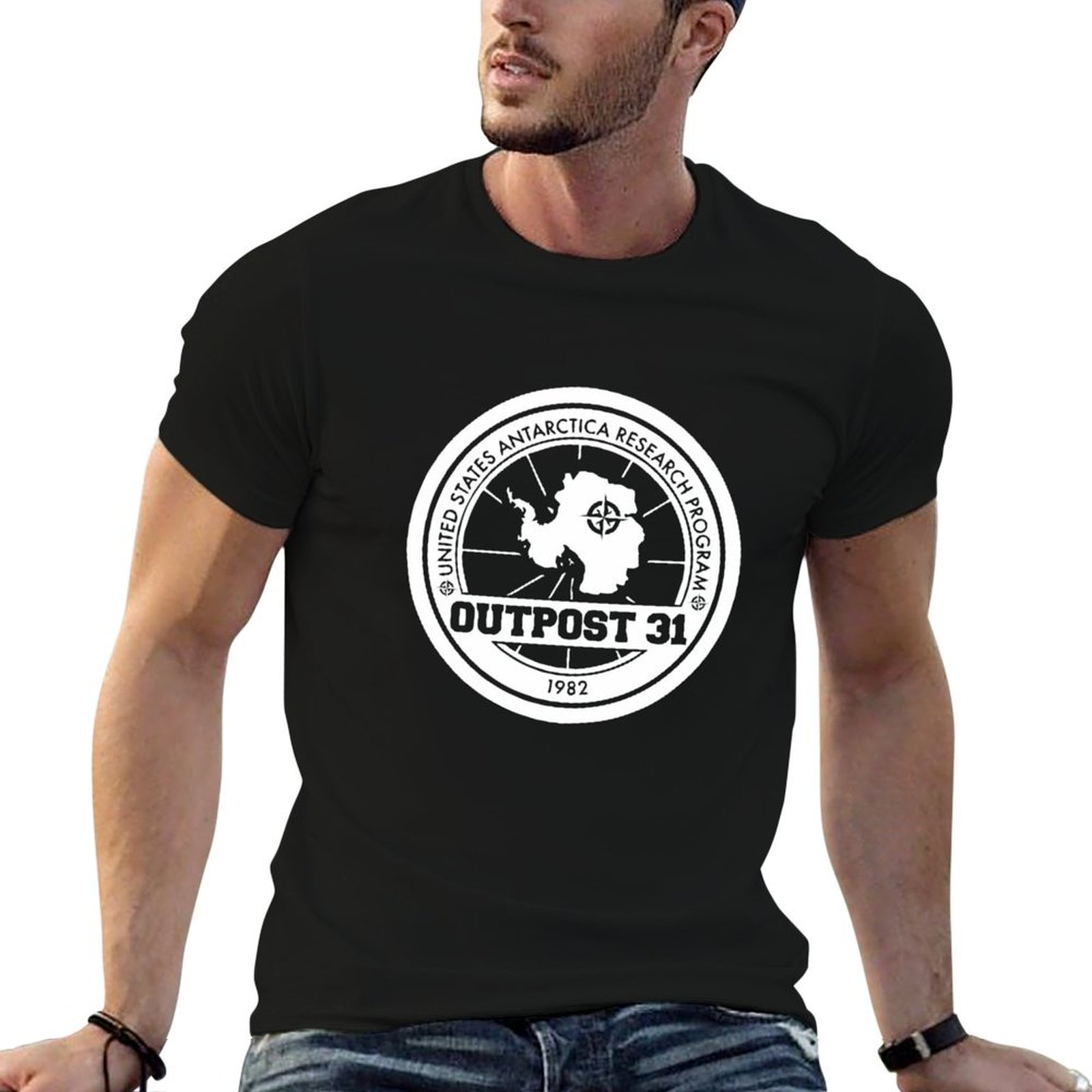 Anime Merchandise T-Shirts - Camiseta con logotipo de Outpost 31,