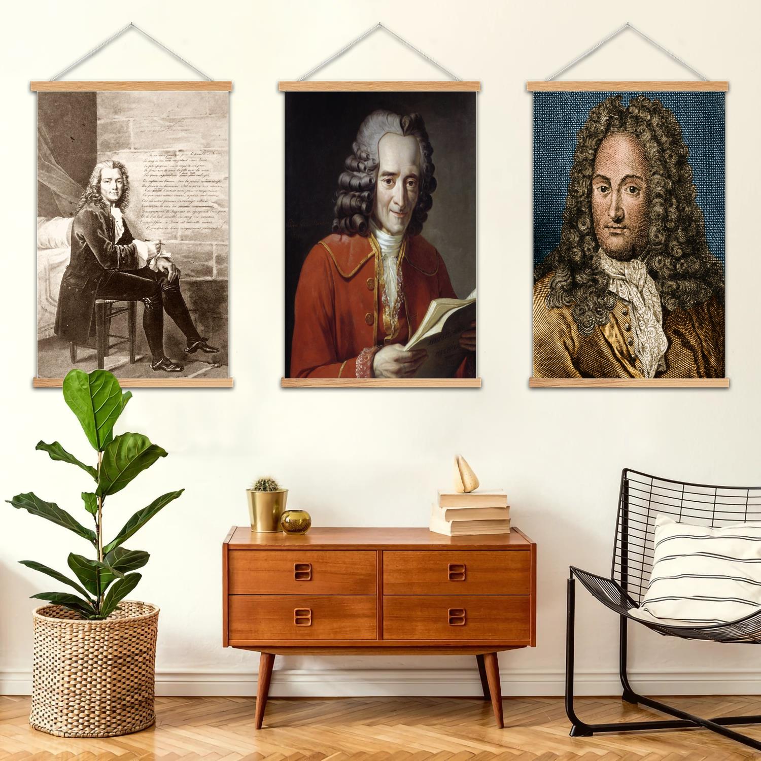 Art Print Framed - Voltaire-pintura de pared enmarcada, póster artístico