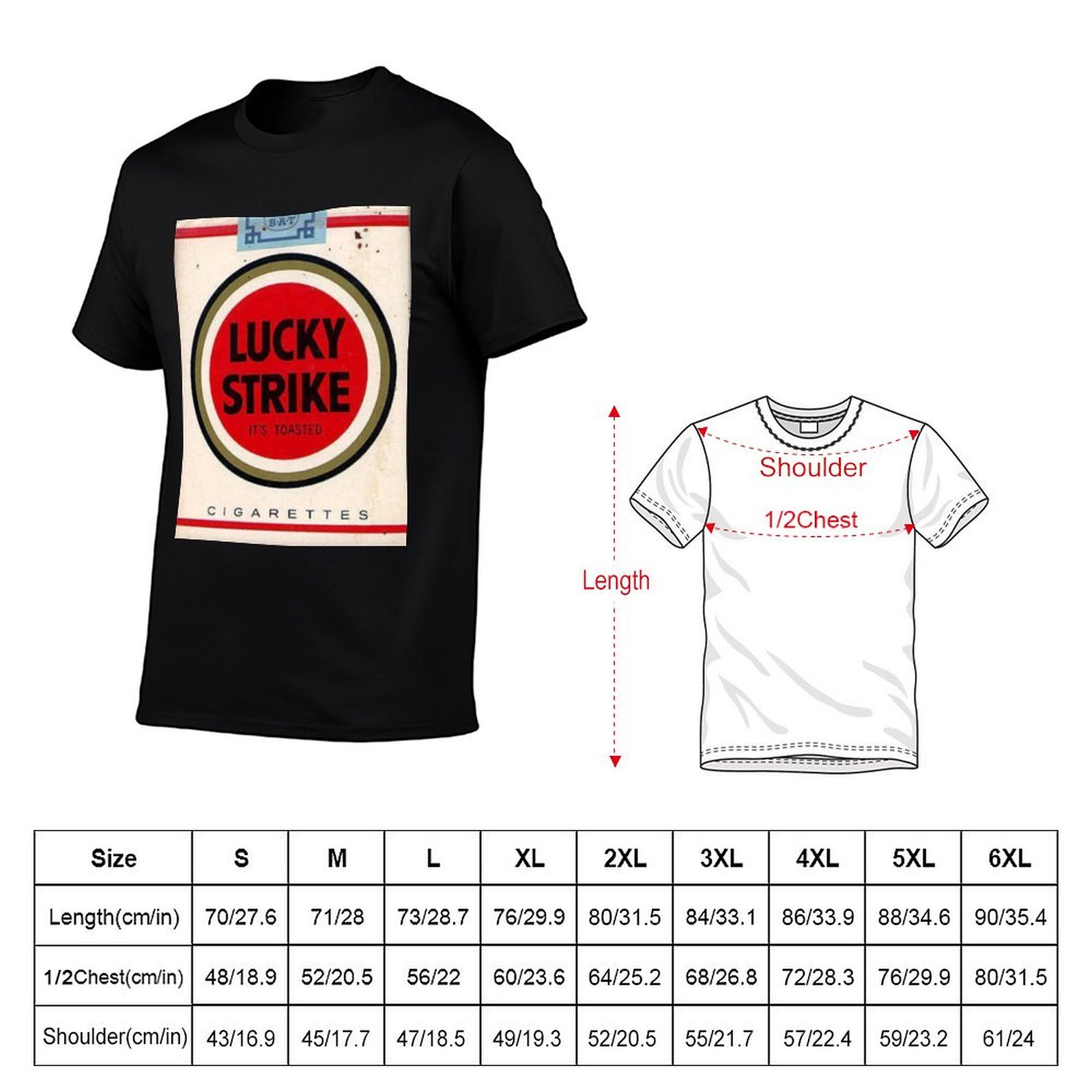 Camiseta Lucky Strike Merchand - Anime Merchandise T-Shirts reseña y precio