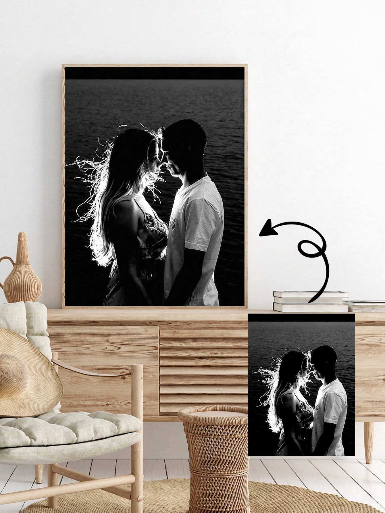 1 Lienzo personalizado con fot - Art Print Framed reseña y precio